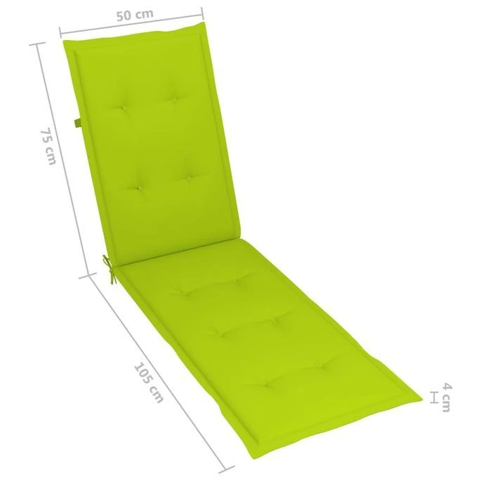 Chaise De Terrasse Avec Repose-pied Et Coussin Acacia Solide 25 12 Chaise De Terrasse Avec Repose-pied Et Coussin Acacia Solide 25 – Image 12