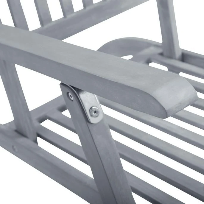 Chaise De Terrasse Avec Repose-pied Et Coussin Acacia Solide 26 5 Chaise De Terrasse Avec Repose-pied Et Coussin Acacia Solide 26 – Image 5