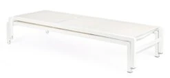 Chaise Longue Aluminium Blanc Avec Roulettes Koni -Esprit Plein Air chaise longue aluminium blanc avec roulettes koni 3666722592499 1387283