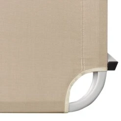 Chaise Longue Aluminium Et Textilène Crème -Esprit Plein Air chaise longue aluminium et textilene creme 3666722363310 936710