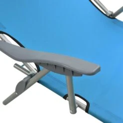 Chaise Longue Avec Auvent Acier Bleu -Esprit Plein Air chaise longue avec auvent acier bleu 3666722364010 936106
