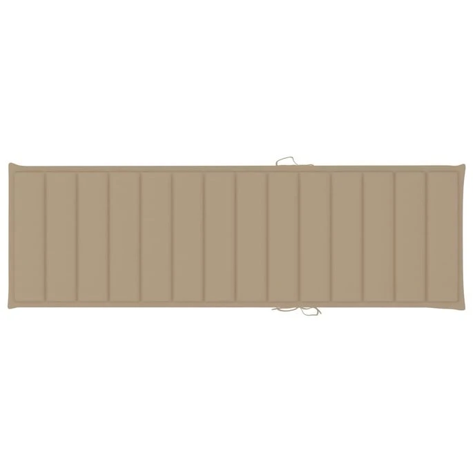 Chaise Longue Avec Coussin Bois D'acacia Et Acier Galvanisé 3 8 Chaise Longue Avec Coussin Bois D'acacia Et Acier Galvanisé 3 – Image 8