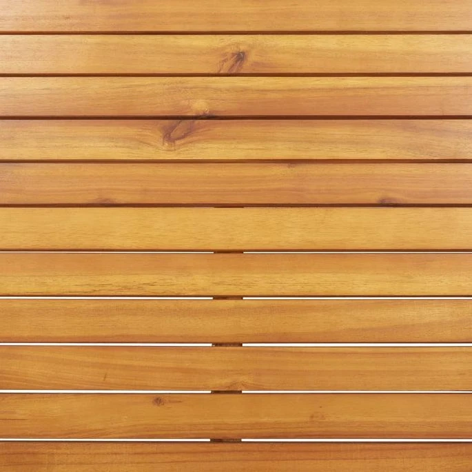 Chaise Longue Avec Coussin Bois D'acacia Et Acier Inoxydable 4 8 Chaise Longue Avec Coussin Bois D'acacia Et Acier Inoxydable 4 – Image 8