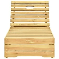 Chaise Longue Avec Coussin Carreaux Rouge Bois De Pin Imprégné 2 -Esprit Plein Air chaise longue avec coussin carreaux rouge bois de pin impregne 3666722838580 846426