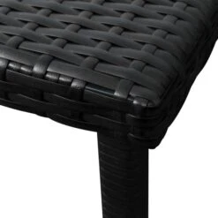 Chaise Longue Avec Coussin Et Table Résine Tressée Noir -Esprit Plein Air chaise longue avec coussin et table resine tressee noir 3666722931977 1512941