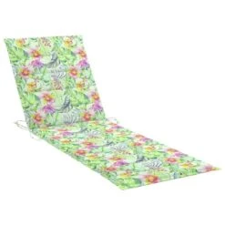 Chaise Longue Avec Coussin Motif Feuilles Bois De Pin Imprégné 11 Chaise Longue Avec Coussin Motif Feuilles Bois De Pin Imprégné -Esprit Plein Air chaise longue avec coussin motif feuilles bois de pin impregne 3666722406789 859897
