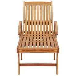 Chaise Longue Avec Table Et Coussin Bois De Teck Solide 9 -Esprit Plein Air chaise longue avec table et coussin bois de teck solide 3666722750875 770460