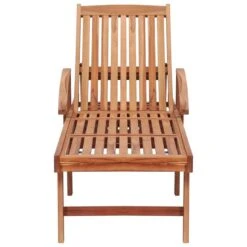 Chaise Longue Bois De Teck Solide 3 -Esprit Plein Air chaise longue bois de teck solide 3666722521697 584381