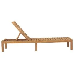 Chaise Longue Bois De Teck Solide -Esprit Plein Air chaise longue bois de teck solide 3666722870849 1364990