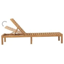 Chaise Longue Bois De Teck Solide -Esprit Plein Air chaise longue bois de teck solide 3666722870849 1364992