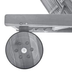 Chaise Longue De Jardin 2 Places Avec Coussin Gris Acacia 3 -Esprit Plein Air chaise longue de jardin 2 places avec coussin gris acacia 3666722430838 816924