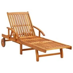 Chaise Longue De Jardin Avec Coussin Bois D'acacia Solide 52 -Esprit Plein Air chaise longue de jardin avec coussin bois d acacia solide 3666722430562 817726