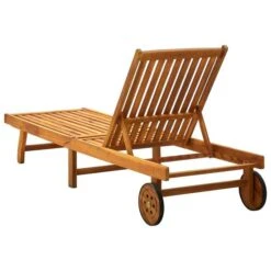 Chaise Longue De Jardin Avec Coussin Bois D'acacia Solide 14 -Esprit Plein Air chaise longue de jardin avec coussin bois d acacia solide 3666722431095 816629