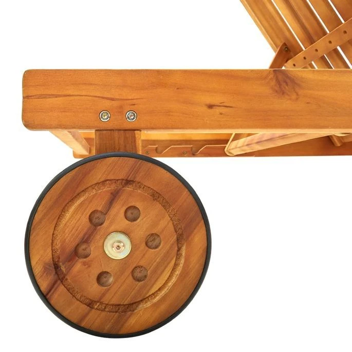 Chaise Longue De Jardin Avec Coussin Bois D'acacia Solide 37 7 Chaise Longue De Jardin Avec Coussin Bois D'acacia Solide 37 – Image 7