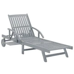 Chaise Longue De Jardin Avec Coussin Bois D'acacia Solide 6 -Esprit Plein Air chaise longue de jardin avec coussin bois d acacia solide 3666722931489 816397