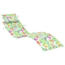 Chaise Longue De Jardin Avec Table Et Coussin Bois D'acacia 7 -Esprit Plein Air chaise longue de jardin avec table et coussin bois d acacia 3666722430623 817610