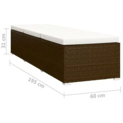 Chaise Longue De Jardin Table à Thé 3pcs Résine Tressée Marron -Esprit Plein Air chaise longue de jardin table a the 3pcs resine tressee marron 3666722455893 770549