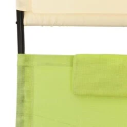 Chaise Longue Double Avec Auvent Textilène Vert Et Crème 12 Chaise Longue Double Avec Auvent Textilène Vert Et Crème -Esprit Plein Air chaise longue double avec auvent textilene vert et creme 3666722363136 936862