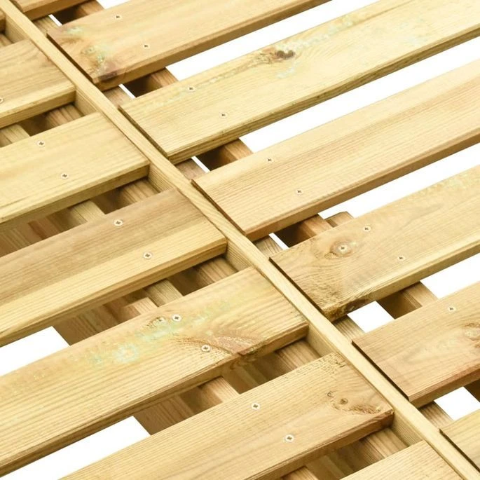 Chaise Longue Double Bois De Pin Imprégné De Vert 4 6 Chaise Longue Double Bois De Pin Imprégné De Vert 4 – Image 6