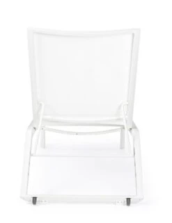 Chaise Longue En Aluminium Blanc Avec Roues Cadia - Lot De 4 -Esprit Plein Air chaise longue en aluminium blanc avec roues cadia lot de 4 3666722592482 1387074