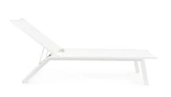 Chaise Longue En Aluminium Blanc Avec Roues Cadia - Lot De 4 -Esprit Plein Air chaise longue en aluminium blanc avec roues cadia lot de 4 3666722592482 1387076