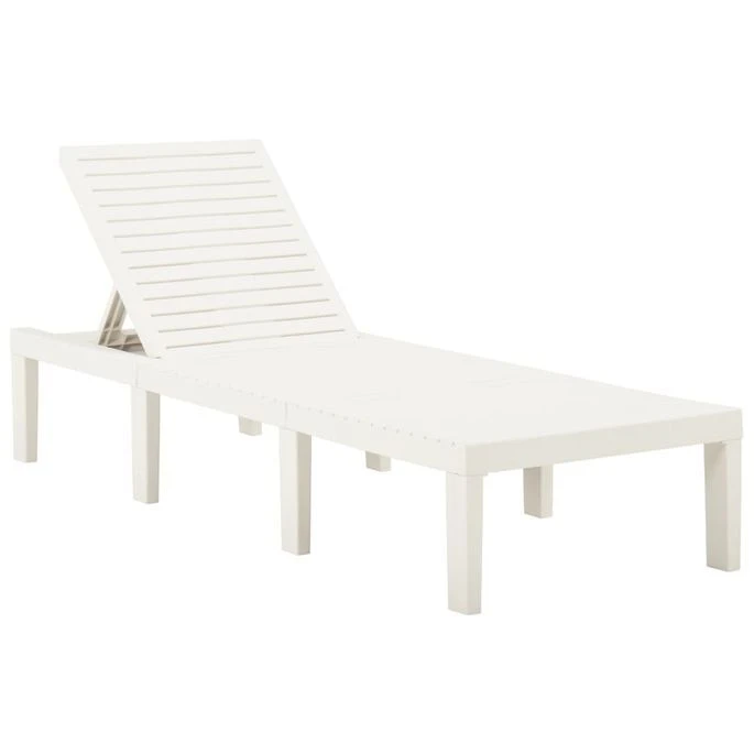 Chaise Longue Plastique Blanc 1 Chaise Longue Plastique Blanc