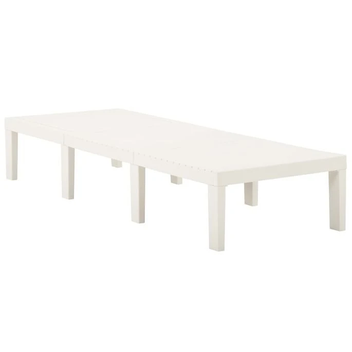 Chaise Longue Plastique Blanc 2 Chaise Longue Plastique Blanc – Image 2