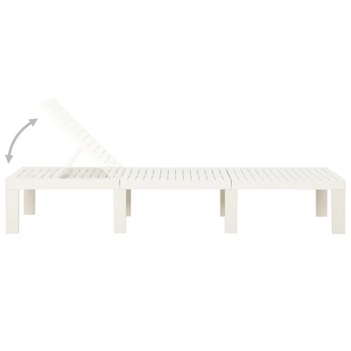 Chaise Longue Plastique Blanc 4 Chaise Longue Plastique Blanc – Image 4