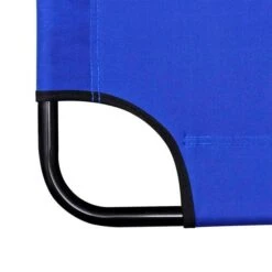 Chaise Longue Pliable 2 Pcs Avec Repose-pied Acier Bleu -Esprit Plein Air chaise longue pliable 2 pcs avec repose pied acier bleu 8718475905943 1353787