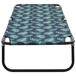 Chaise Longue Pliable Acier Motif De Feuilles -Esprit Plein Air chaise longue pliable acier motif de feuilles 3666722363877 936221