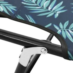 Chaise Longue Pliable Acier Motif De Feuilles -Esprit Plein Air chaise longue pliable acier motif de feuilles 3666722363877 936224