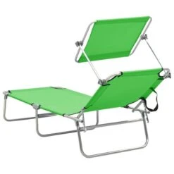 Chaise Longue Pliable Avec Auvent Acier Vert Pomme 13 Chaise Longue Pliable Avec Auvent Acier Vert Pomme -Esprit Plein Air chaise longue pliable avec auvent acier vert pomme 3666722364102 936023