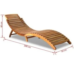 Chaise Longue Pliable Bois D'acacia Solide -Esprit Plein Air chaise longue pliable bois d acacia solide 8718475923886 1408999