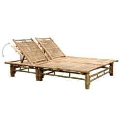 Chaise Longue Pour 2 Personnes Avec Coussins Bambou 6 -Esprit Plein Air chaise longue pour 2 personnes avec coussins bambou 3666722418287 839510