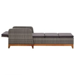 Chaise Longue Résine Tressée Et Bois D'acacia Massif Gris 13 Chaise Longue Résine Tressée Et Bois D'acacia Massif Gris -Esprit Plein Air chaise longue resine tressee et bois d acacia massif gris 3666722324007 981489