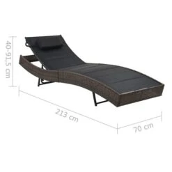 Chaise Longue Résine Tressée Et Textilène Marron 11 Chaise Longue Résine Tressée Et Textilène Marron -Esprit Plein Air chaise longue resine tressee et textilene marron 3666722325820 979669