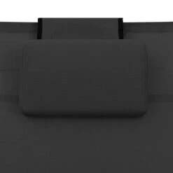 Chaise Longue Textilène Et Aluminium Noir 2 -Esprit Plein Air chaise longue textilene et aluminium noir 3666722617703 936674