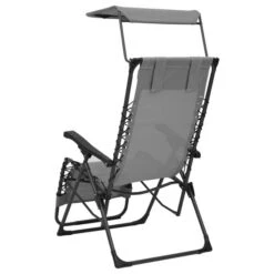 Chaise Pliable De Terrasse Textilène Gris -Esprit Plein Air chaise pliable de terrasse textilene gris 3666722438919 803896