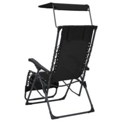 Chaise Pliable De Terrasse Textilène Noir -Esprit Plein Air chaise pliable de terrasse textilene noir 3666722460873 763235