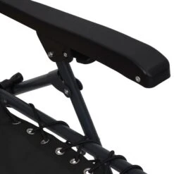 Chaise Pliable De Terrasse Textilène Noir -Esprit Plein Air chaise pliable de terrasse textilene noir 3666722460873 763239