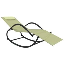 Chaises Longues à Bascule 2 Pcs Crème Acier Et Textilène -Esprit Plein Air chaises longues a bascule 2 pcs creme acier et textilene 3666722838603 1458539