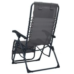 Chaises Pliables De Terrasse 2 Pcs Gris Textilène -Esprit Plein Air chaises pliables de terrasse 2 pcs gris textilene 3666722356558 942181