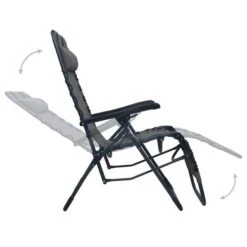 Chaises Pliables De Terrasse 2 Pcs Gris Textilène -Esprit Plein Air chaises pliables de terrasse 2 pcs gris textilene 3666722356558 942184