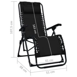 Chaises Pliables De Terrasse 2 Pcs Noir Textilène 17 Chaises Pliables De Terrasse 2 Pcs Noir Textilène -Esprit Plein Air chaises pliables de terrasse 2 pcs noir textilene 3666722356541 942195