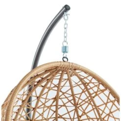 COSTA Fauteuil Oeuf Suspendu En Résine Tressée - Coussin En Polyester -Esprit Plein Air costa fauteuil oeuf suspendu en resine tressee coussin en polyester 3612408098342 438565