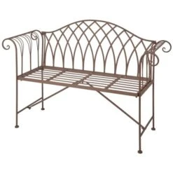 Esschert Design Banc De Jardin Métal Style "Old England" MF009