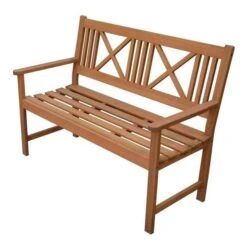 FINLANDEK - Banc De Jardin 120cm En Bois Exotique - 120x60x90cm