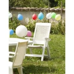 GROSFILLEX Fauteuil Dossier Réglable Fidji 3 - Blanc -Esprit Plein Air grosfillex fauteuil dossier reglable fidji 3 blanc 3100038008560 597566
