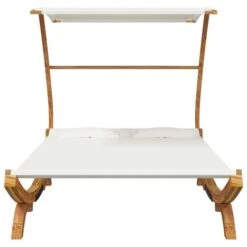 Hamac Avec Auvent 165x203x138 Cm Bois Courbé Massif Crème -Esprit Plein Air hamac avec auvent 165x203x138 cm bois courbe massif creme 3666722762571 1409416