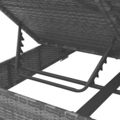 Lit De Jardin à Baldaquin Polyester Et Résine Tressée Gris Uvo -Esprit Plein Air lit de jardin a baldaquin polyester et resine tressee gris uvo 3666722558327 386075